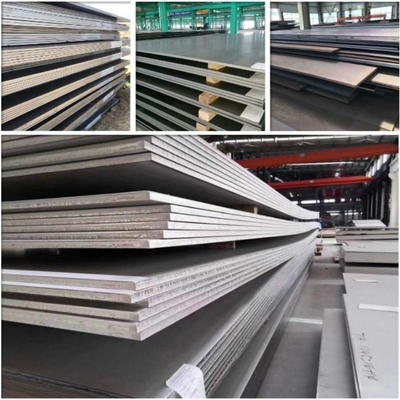 Placas de acero inoxidable laminadas en caliente de grado 201 202 304 316L 309S 321 410 420 430 con stock