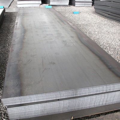 Plancha de acero al carbono de construcción naval A36/Q235/S235jr/Ss400 Superficie negra Plancha de hierro de chapa laminada en caliente