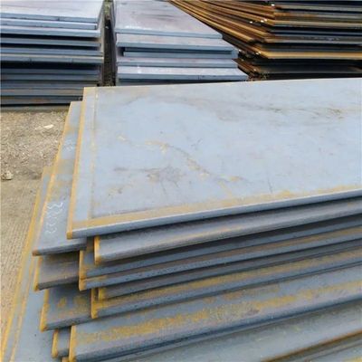 Plancha de acero al carbono de construcción naval A36/Q235/S235jr/Ss400 Superficie negra Plancha de hierro de chapa laminada en caliente