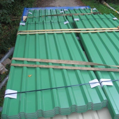 0.1mm-1.2mm Prepintado zinc revestido de acero galvanizado para tejas de techo corrugado