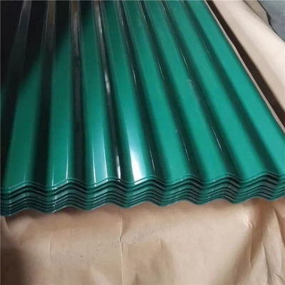 Hoja de techo de hierro electrogalvanizado para materiales de construcción metálicos Hoja de acero corrugado