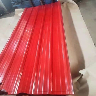 Plancha de acero prepintada de construcción galvanizada con anchura 700-1000 o superficie personalizada