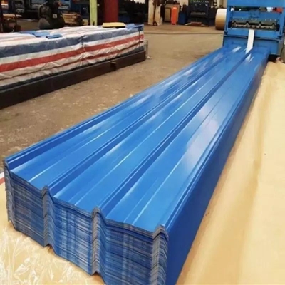 Plancha de acero prepintada de construcción galvanizada con anchura 700-1000 o superficie personalizada