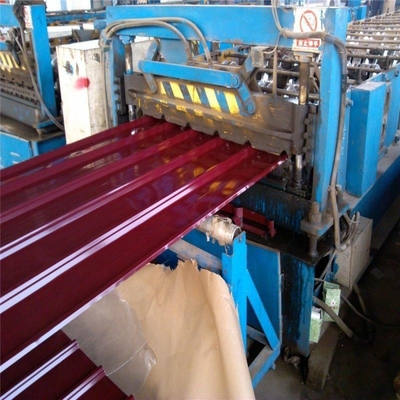 Técnica de galvanizado Dx51d Hoja de techo de acero corrugado prepintada PPGI/PPGL laminada en frío