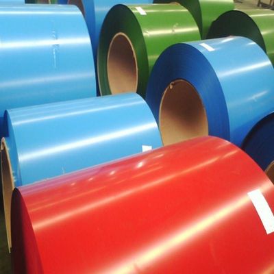 Shandong color revestido de acero bobinas con un 1% de tolerancia y fecha de entrega negociable