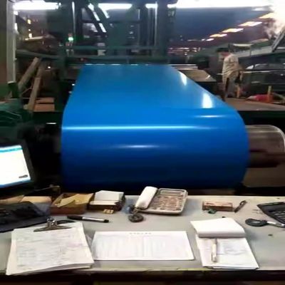 Q195 Q235B bobina de acero galvanizado prepintada con superficie recubierta de color y borde de hendidura