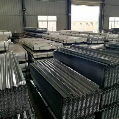 Hoja de techo de acero corrugado de aluminio galvanizado con espesor de 0,1 mm a 1,2 mm