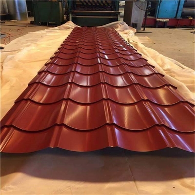 PPGL Ibr Metal galvanizado corrugado color imagen de cubierta de acero corrugado con 1