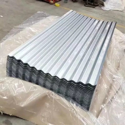 Hoja de techo corrugada electrogalvanizada con número de código Ral o selección de color personalizada