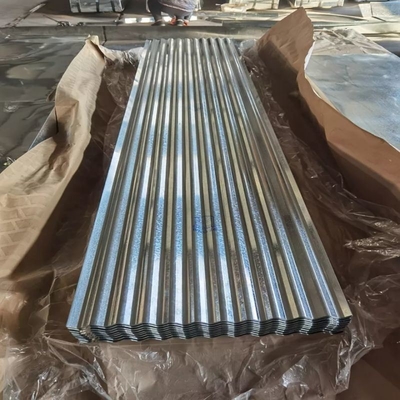 Hoja de techo corrugada electrogalvanizada con número de código Ral o selección de color personalizada