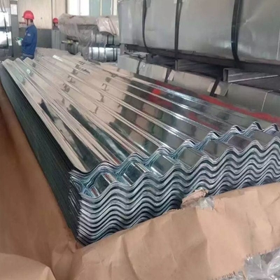 Hoja de techo corrugada electrogalvanizada con número de código Ral o selección de color personalizada