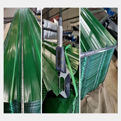 Plata de techo micro corrugado de acero de color de 950 mm de ancho galvanizado para mayor durabilidad