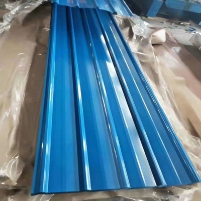 Placa de acero pre-revestimiento Gi Plata de techo de resistencia galvanizada con revestimiento metálico corrugado