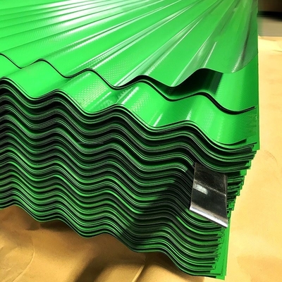 Hoja de techo galvanizado de hierro corrugado de color Hoja de techo galvanizado de zinc PPGI Techo metálico