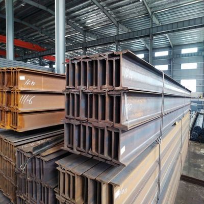 ASTM A36 JIS Galvanizado en caliente con vigas H soldadas S235jr Acero estructural con vigas I Ss400 U para la construcción