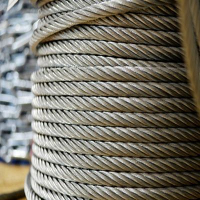 Cables de alambre galvanizado de hebras redondas 1*7 7*7 1*19 7*19 6*12 6*19 6*37 FC Iwrc Cables de ascensor