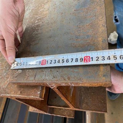 100X100mm viga de acero galvanizado H para el concreto de la cama de apoyo de la pared post Q355