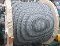 6*12 6*19 6*37 FC Iwrc Cuerdas de alambre de hierro galvanizadas de acero inoxidable con norma ASTM