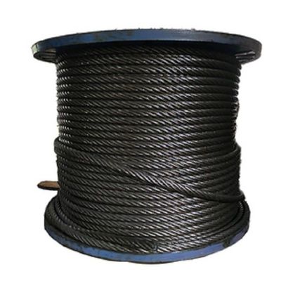 Cable de acero duradero de elevador de grúa de carbono cuerda de alambre con acero inoxidable galvanizado