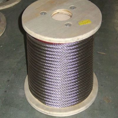 Estándar GB 35W*7 Cuerdas de alambre de acero de grúa resistentes a la rotación sin galvanizado y galvanizado