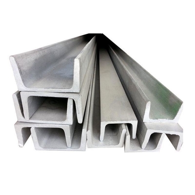 40-550 mm de acero laminado en caliente de canal C A36 S235JR Q235 SS400 acero galvanizado de canal de viga U