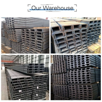 Material de carbono galvanizado en forma de U, acero de canal C laminado en caliente con anchura de 40-550 mm