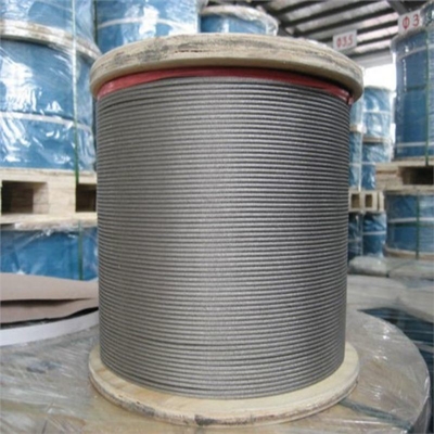 Superficie lisa 1/2 pulgadas 6X19 Iwrc eléctrico galvanizado y sin galvanizado alambre de acero