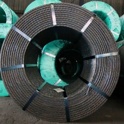 Cables de fibras PT de hormigón pretensionado de alta tracción 12.7 mm PC Superficie espiral de fibras