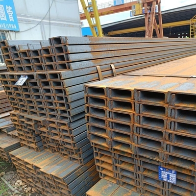 Acero galvanizado por laminado en caliente Q235B de canal U con ancho personalizado 40-550 mm