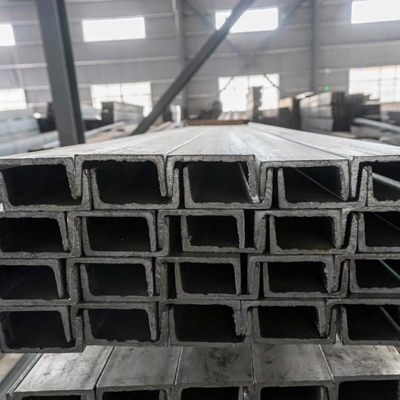 Estándar BS 5-12m longitud ASTM A36 acero galvanizado C canal para edificios industriales