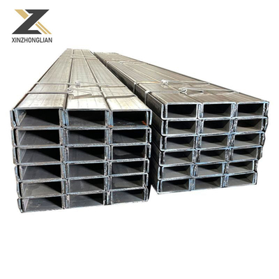 Acero laminado en caliente de canal C S235jr S355jr A36 Ss400 Acero galvanizado Q235 Canal de acero U