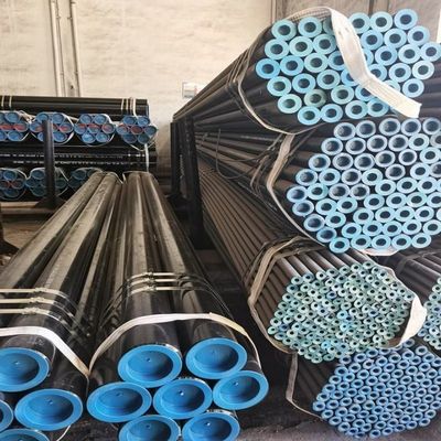 Pintura negra API5l ASTM A53 A106 Tubo de acero sin costuras de carbono para trabajos pesados de grado X60