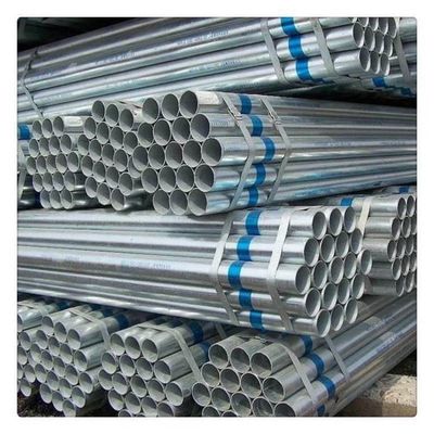Fabricación china Tubos de acero galvanizados de grado Ss400 Superficie galvanizada Q235 Q345