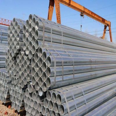 Fácil de instalar tubo redondo de acero galvanizado para andamios