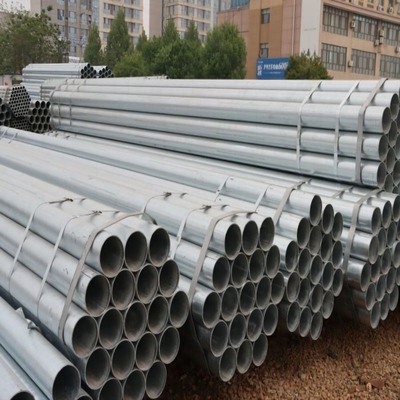 Sección forma redonda de acero galvanizado tubo Q235 Q345 4 pulgadas DIP caliente