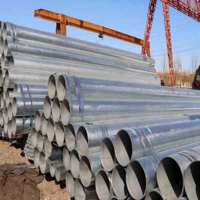 Sección forma redonda de acero galvanizado tubo Q235 Q345 4 pulgadas DIP caliente