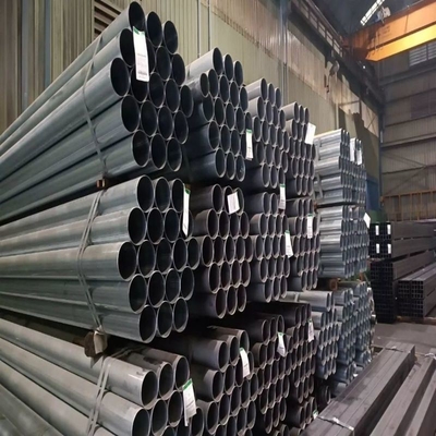 6 metros de longitud BS1387 tubo de acero con recubrimiento de zinc galvanizado tubular redondo de hierro sección hueca de acero al carbono tubo Gp
