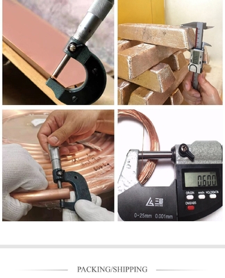 GB En ASTM JIS BS Standard Red Copper Pipe para riego y gaseado a un precio asequible