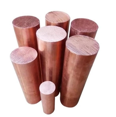 Varilla de barras de cobre de cátodo liso 99,9% Pureza 10 mm Diámetro espesor 0,1-60 mm o personalizado
