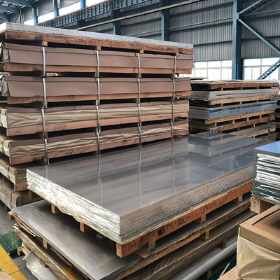 3003 3004 3105 H24 H14 Ho Molino de acabado de chapa de aluminio con película de PVC azul