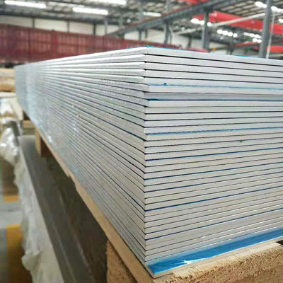 3003 3004 3105 H24 H14 Ho Molino de acabado de chapa de aluminio con película de PVC azul