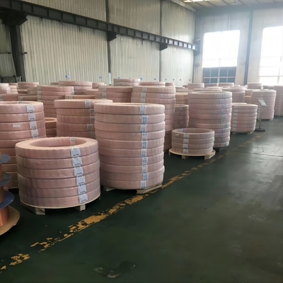 Ancho personalizado aleación de cobre de latón alambre de cobre rojo con revestimiento de plata alta pureza 99,99%