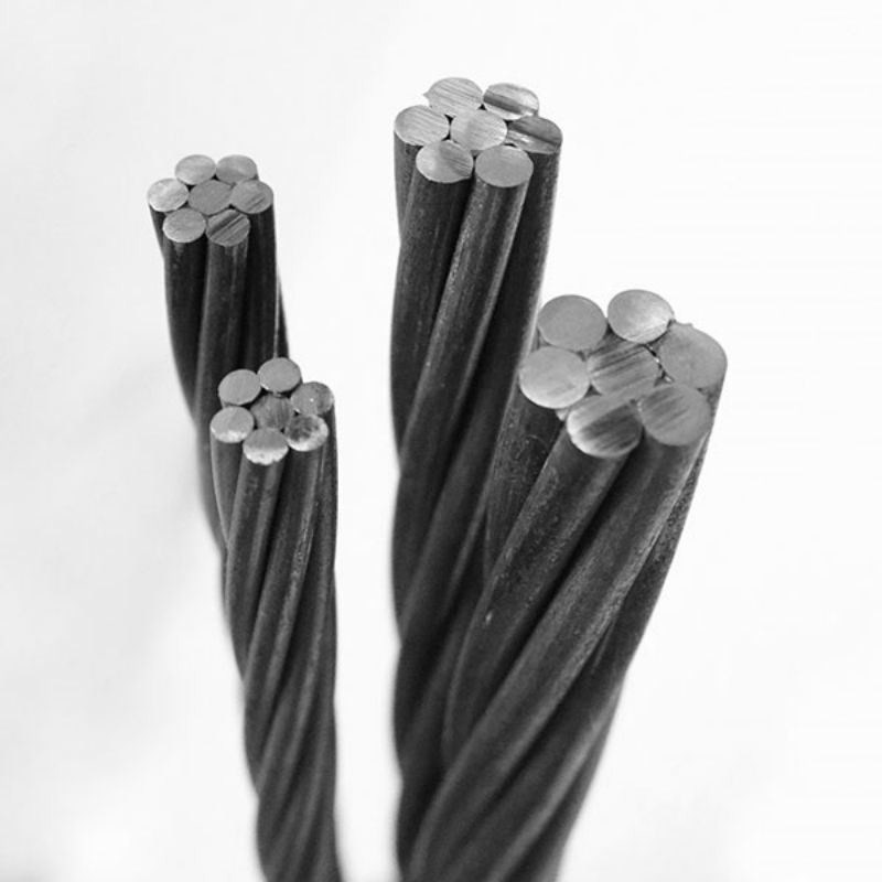 Cables de acero inoxidable revestidos para el tratamiento de galvanizado en materiales no aleados