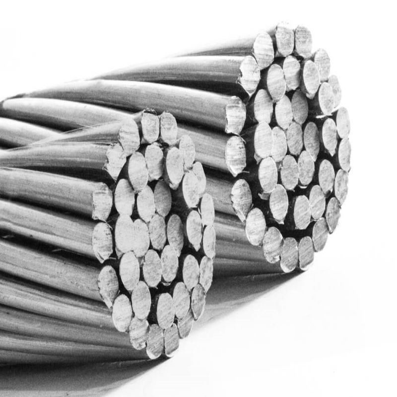 Superficie lisa 1/2 pulgadas 6X19 Iwrc eléctrico galvanizado y sin galvanizado alambre de acero