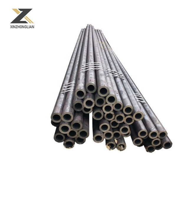 X42 X46 X56 X60 X65 X70 Tubo estándar API5l con recubrimiento negro y técnica de laminado en caliente