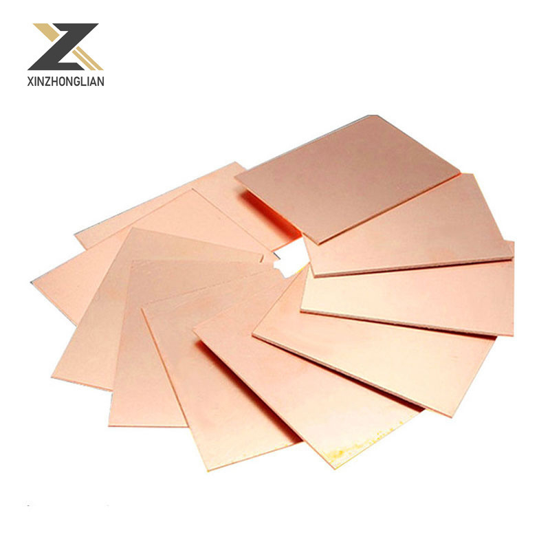 ASTM T2 H65 H62 C1100 C1220 C2400 C2600 Placas de cobre con opciones de personalización