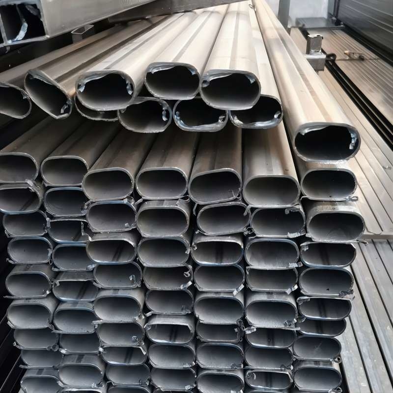 Temperatura O H112 6061 6063 7075 Tubos de aluminio para paredes de vidrio e industriales