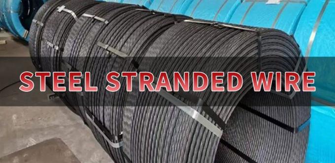 Steel Strand Wire JIS G3536: 1× 7-12.7mm/15.2mm; Une 36094: 1× 7-9.3mm/13.0mm/15.2mm